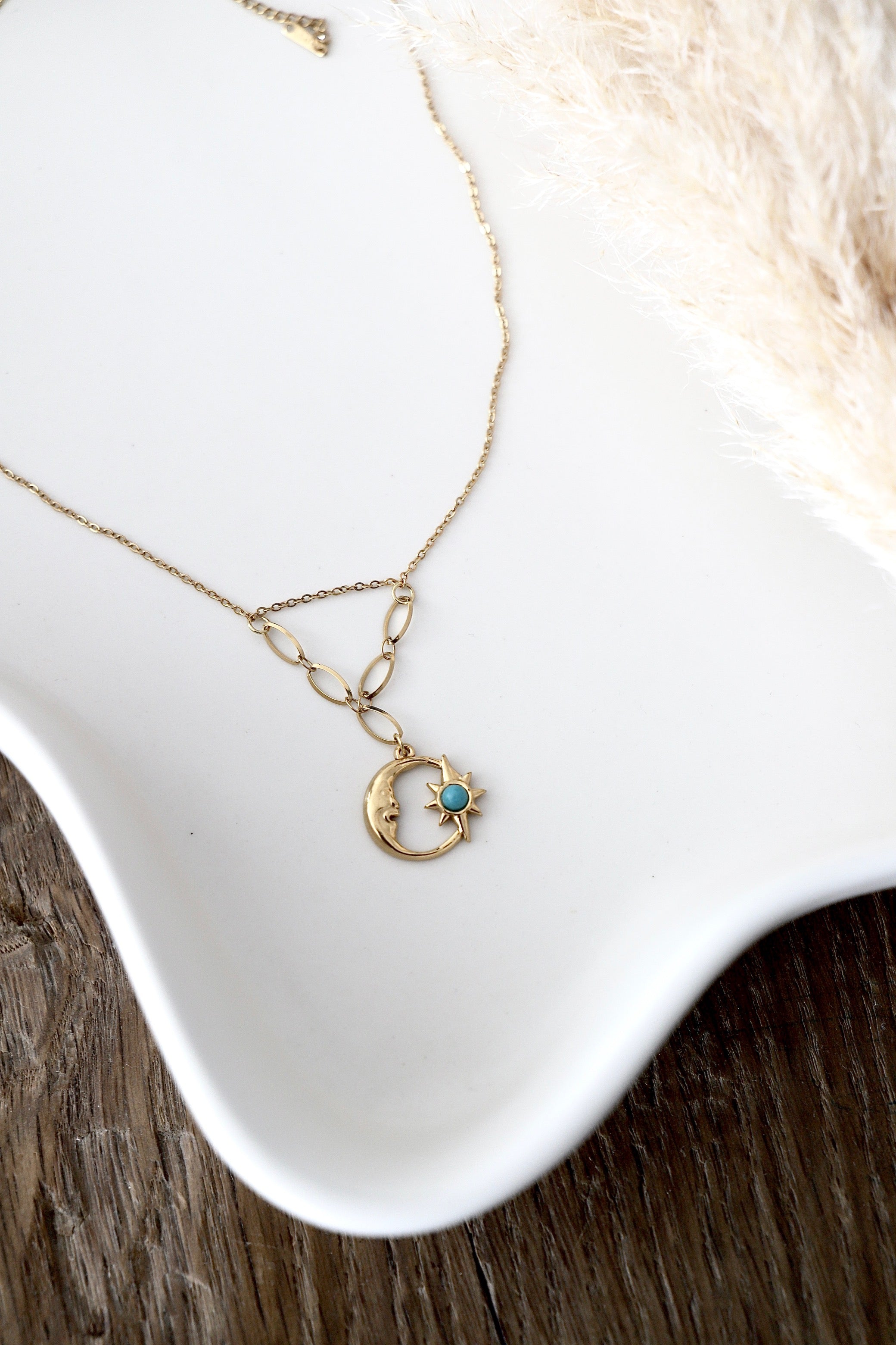 Halskette “Moon & Sun Aura”