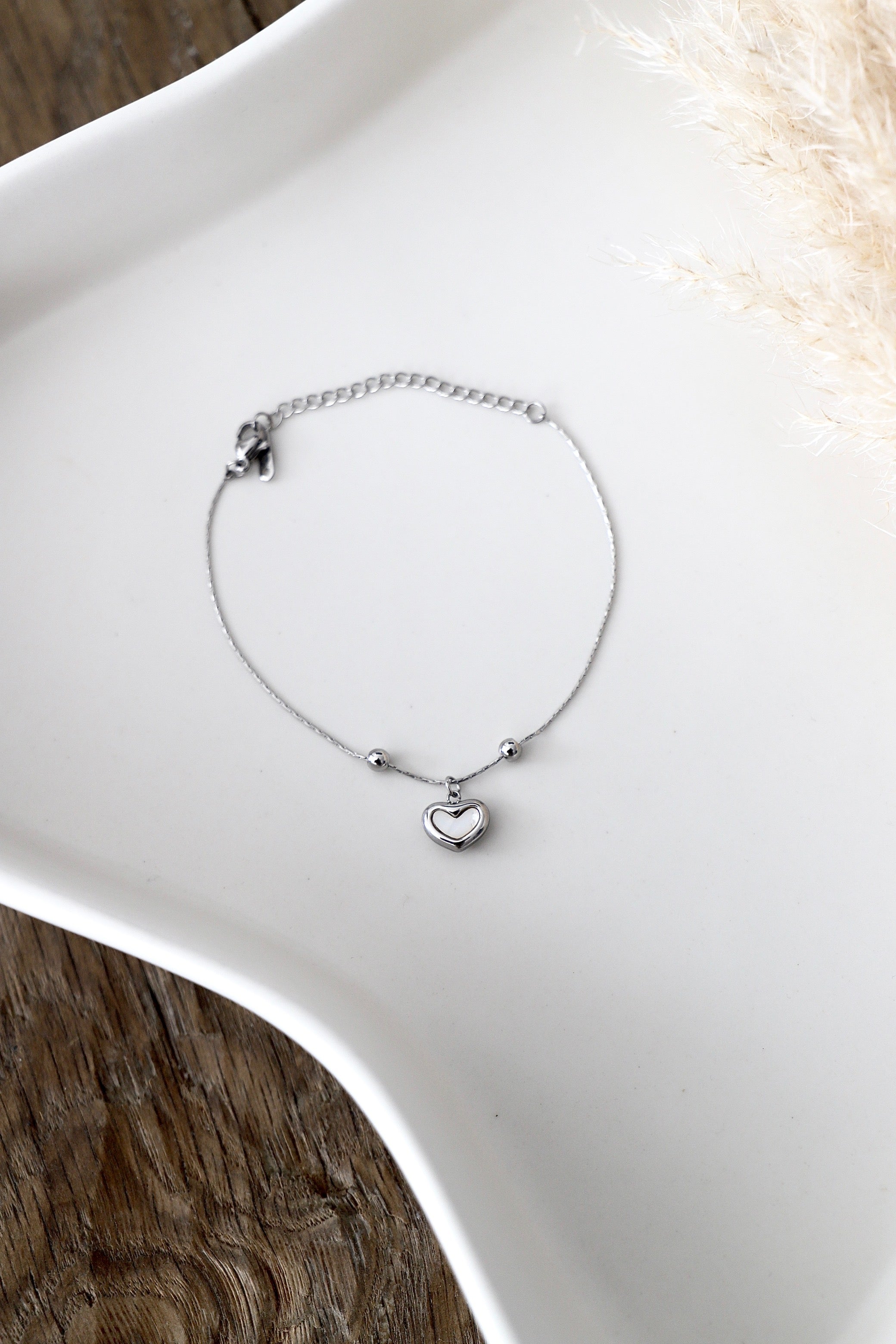 Armband “Mini Heart Silverwhite”