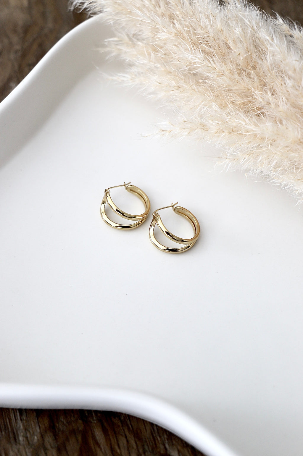 Ohrringe “Double Glow Hoops”