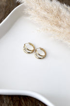 Ohrringe “Double Glow Hoops”