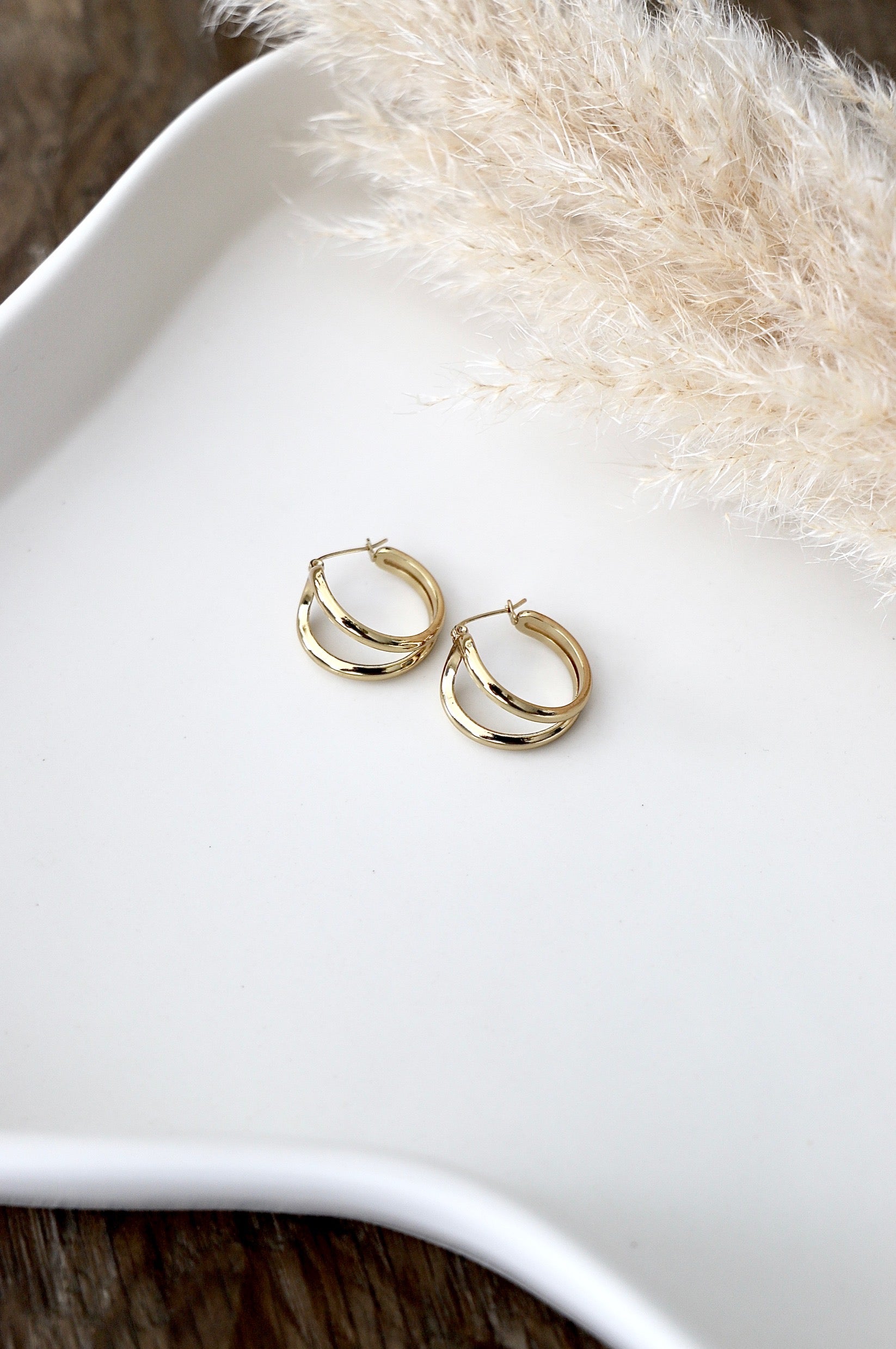 Ohrringe “Double Glow Hoops”