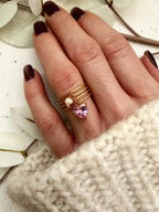 Ring „Pink Heart Glow“