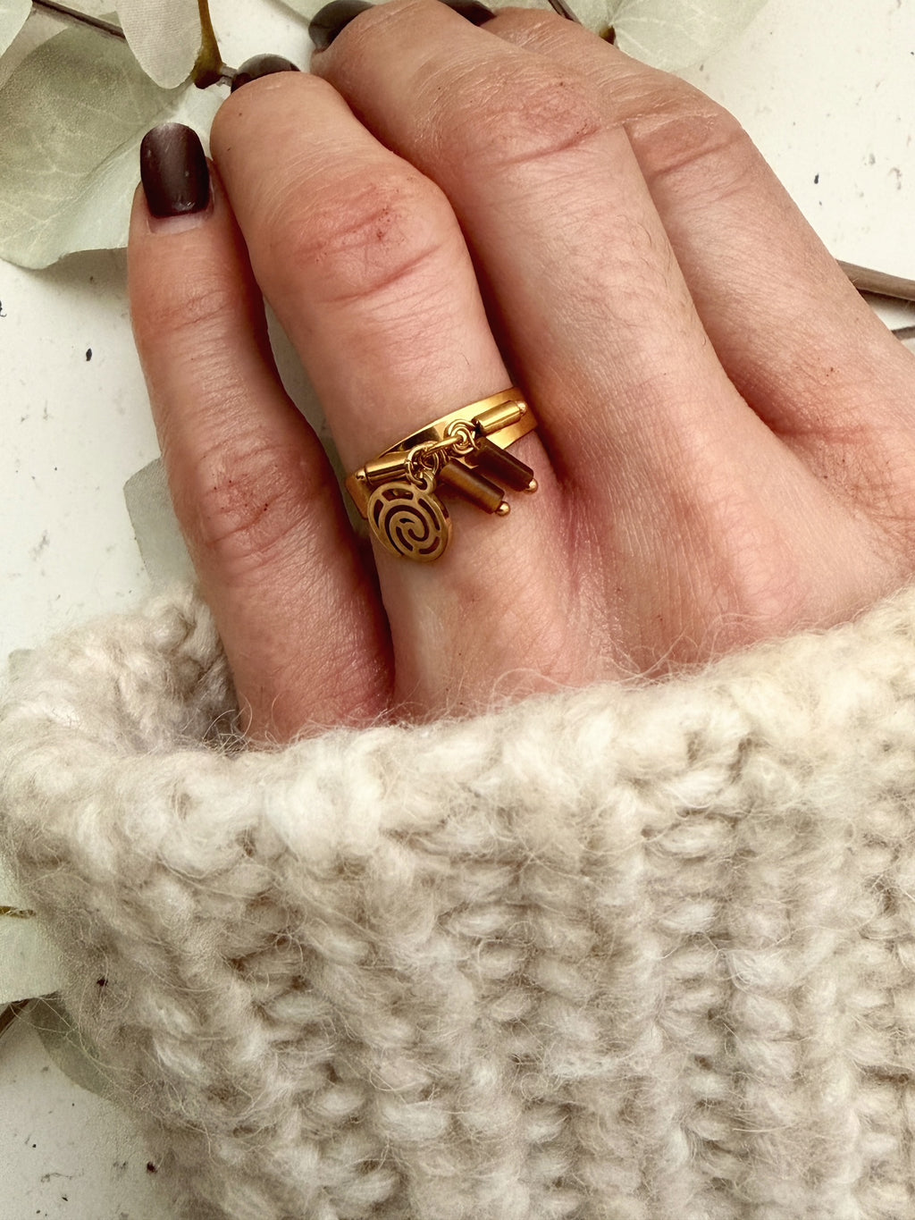 Ring „Golden Swirl“