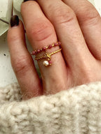 Ring „Stardust Rosé“ – Rosa Steine
