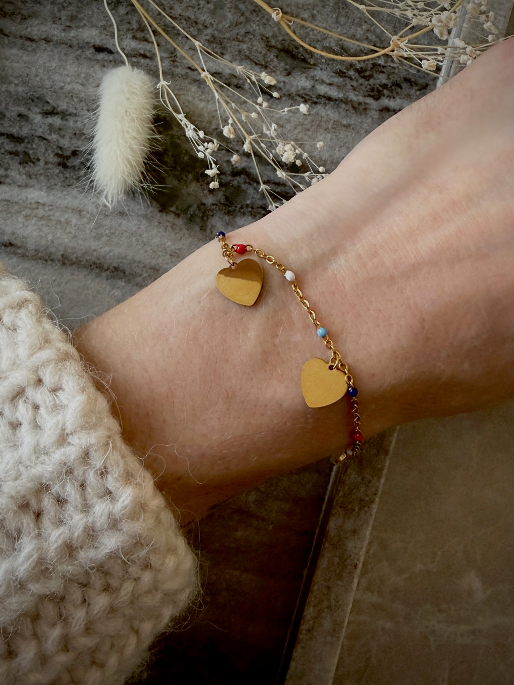 Armband "Colour Heart Trio"